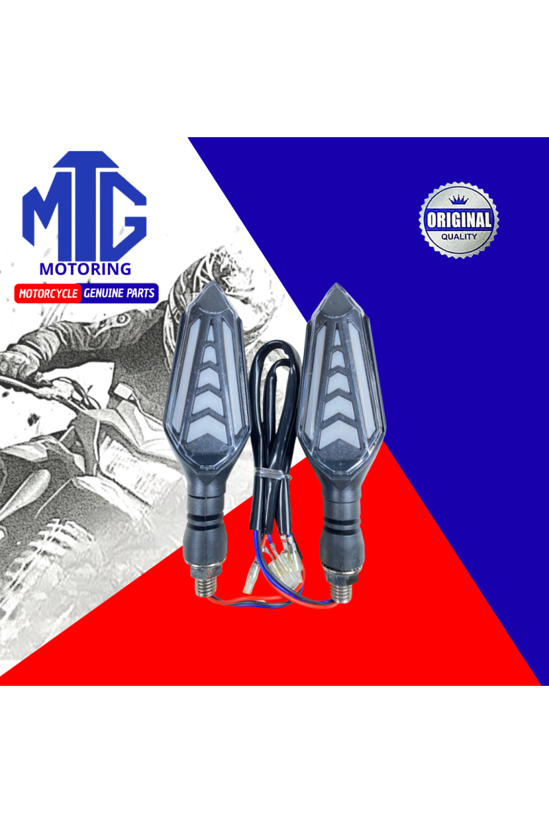 DIRECCIONAL LED ZD-51 NEGRO C/LUZ ROJO (MTG)