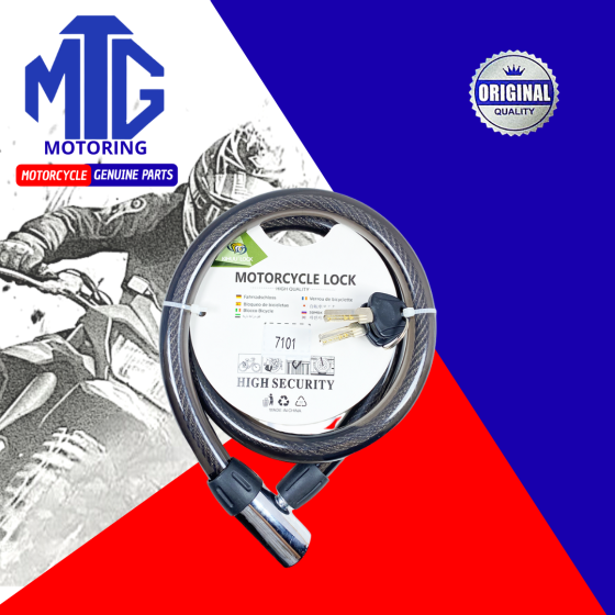 CANDADO SEGURIDAD CASCO C/LLAVE 15x100 185MM METAL (MTG)