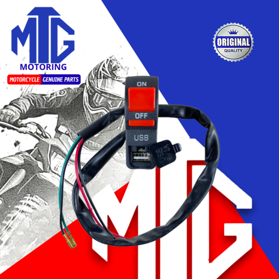 BOTON ENCENDIDO/APAGADO C/USB UNIVERSAL (MTG)