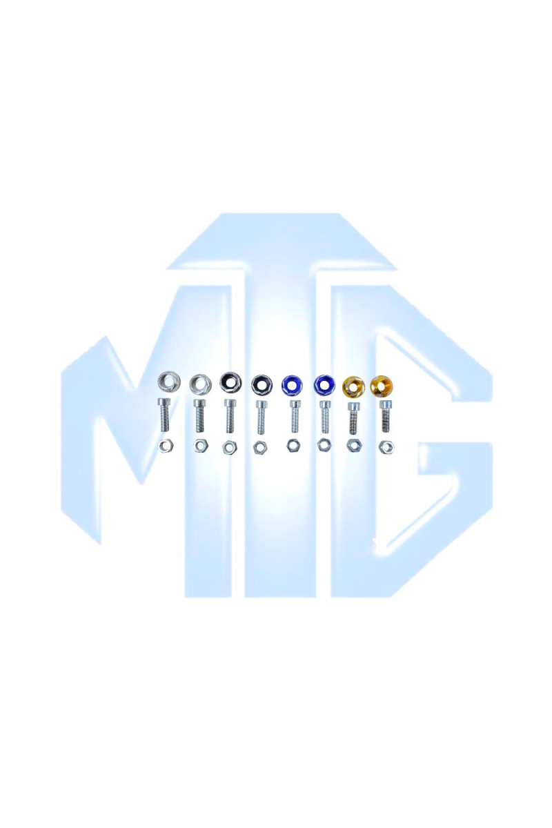 PERNO PLACA ALUMINIO AMARILLO/NEGRO/GRIS/ROJO/AZUL (MTG)