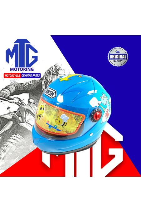 CASCO CERRADO NIÑO M003 AZUL 4 (MTG)