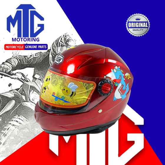 CASCO CERRADO NIÑO M003 ROJO 3 (MTG)