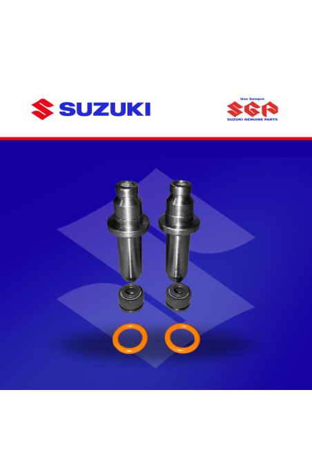 KIT GUIA VALVULA CG125 C/CAUCHO-ORING PAR (SUZ)