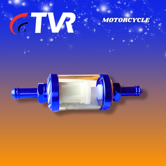 FILTRO GASOLINA ALUMINIO UNIVERSAL AZUL (TVR) (3286-111)