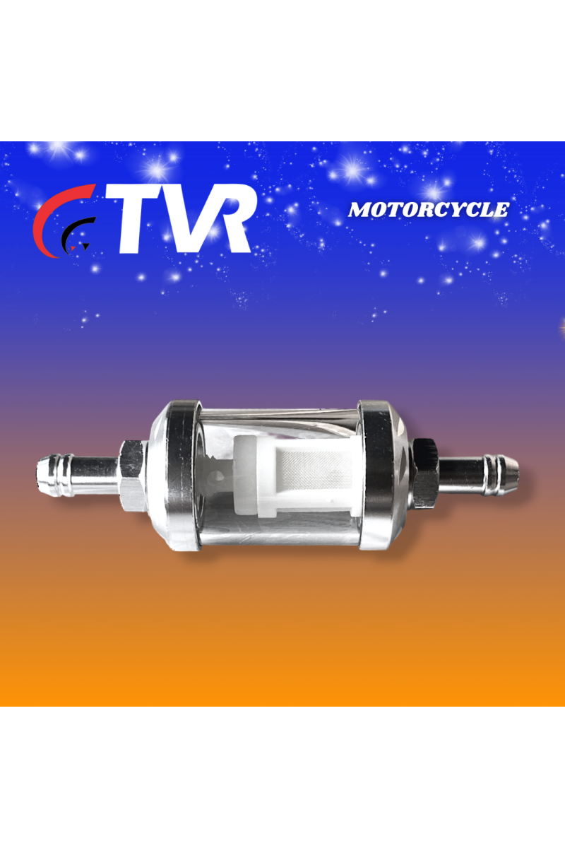 FILTRO GASOLINA ALUMINIO UNIVERSAL GRIS (TVR) (3286-112)