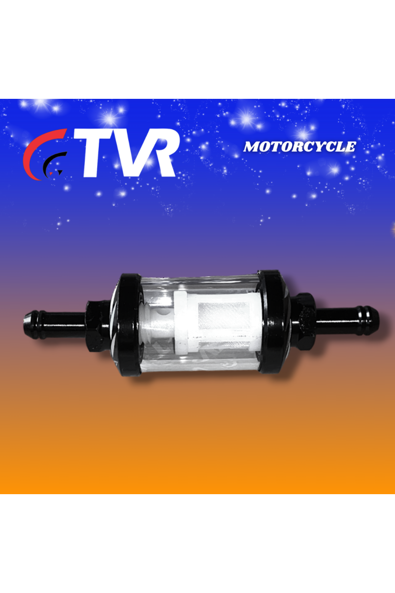 FILTRO GASOLINA ALUMINIO UNIVERSAL NEGRO (TVR) (3286-110)