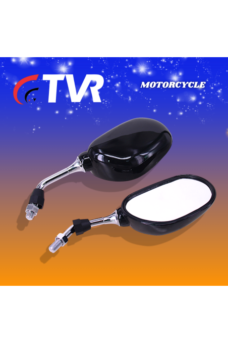 ESPEJO MINI T/OVALADO NEGRO 10MM PAR (TVR) (3432-147)