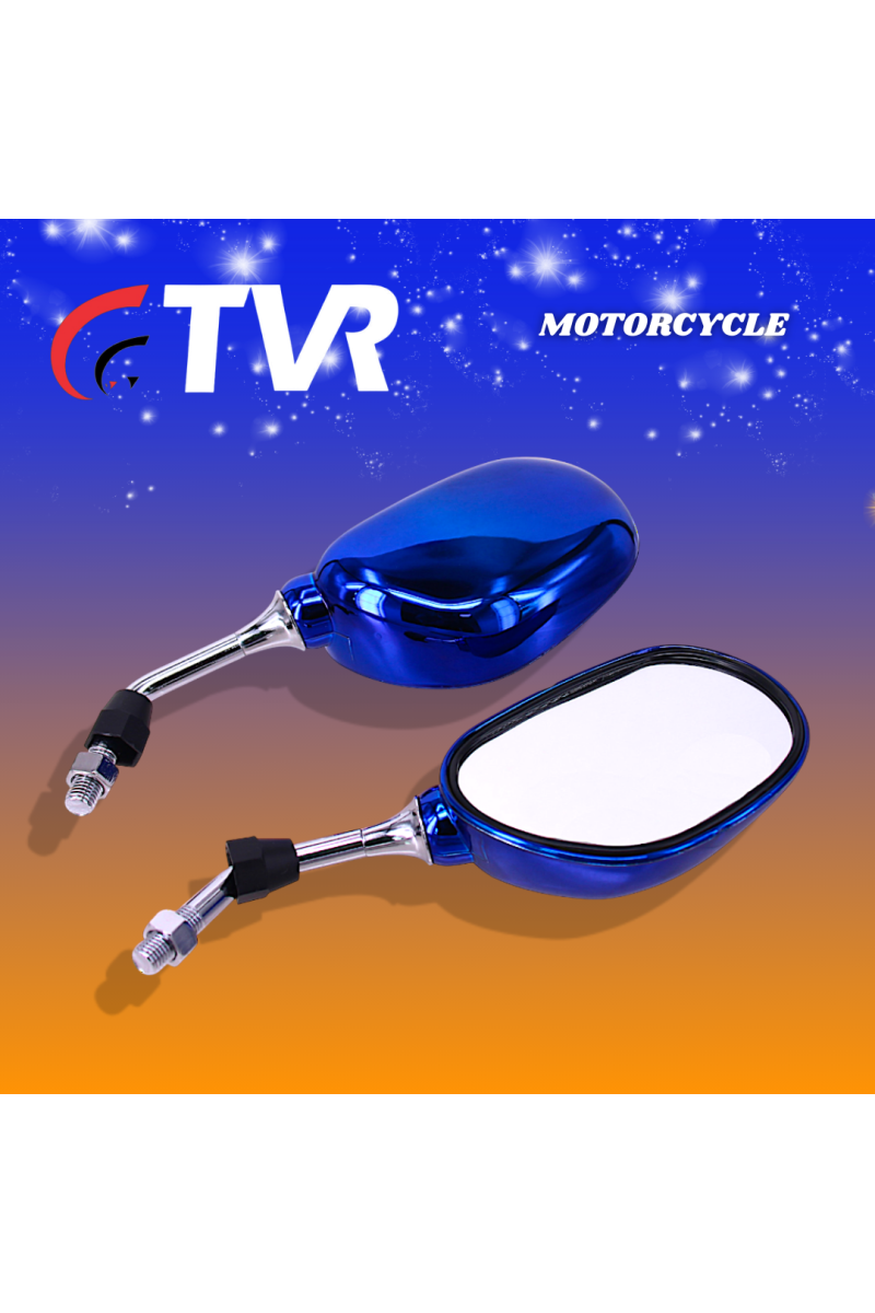 ESPEJO MINI T/OVALADO AZUL 10MM PAR (TVR) (3432-148)