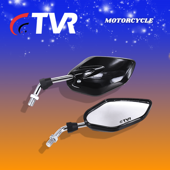 ESPEJO MINI T/DIAMANTE NEGRO 10MM PAR (TVR) (3432-145)