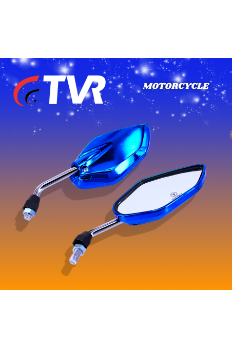 ESPEJO MINI T/DIAMANTE AZUL 10MM PAR (TVR) (3432-119)