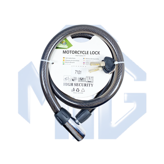CANDADO SEGURIDAD CASCO C/LLAVE 15x100 185MM METAL (MTG)