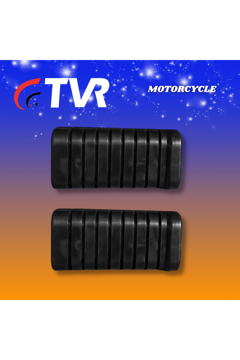 CAUCHO ESTRIBO DELANT. WY125 NEGRO PAR (TVR) (3393-106)