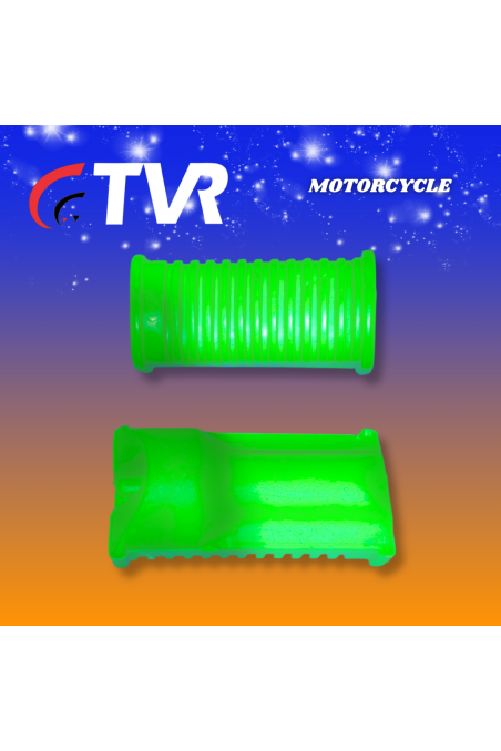 CAUCHO ESTRIBO DELANT. AX100 VERDE PAR (TVR) (3393-125)