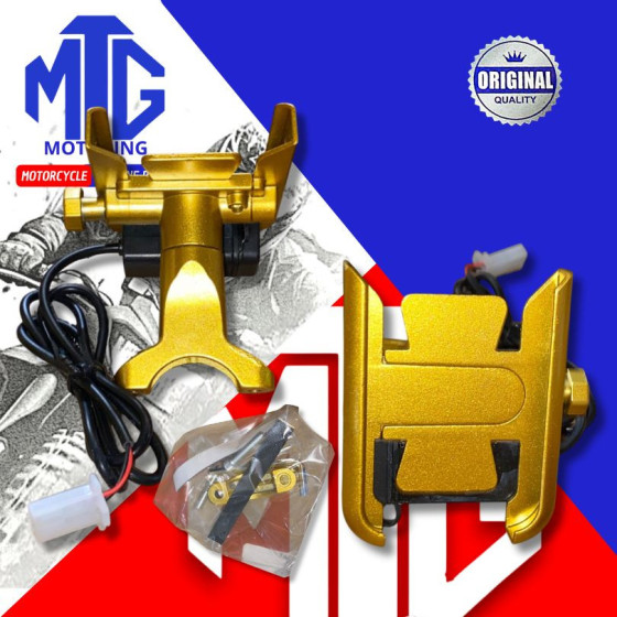 HOLDER P/CELULAR ZM-013-02 (METAL) C/USB (MTG)