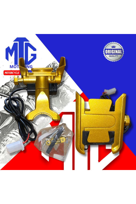 HOLDER P/CELULAR ZM-013-02 (METAL) C/USB (MTG)