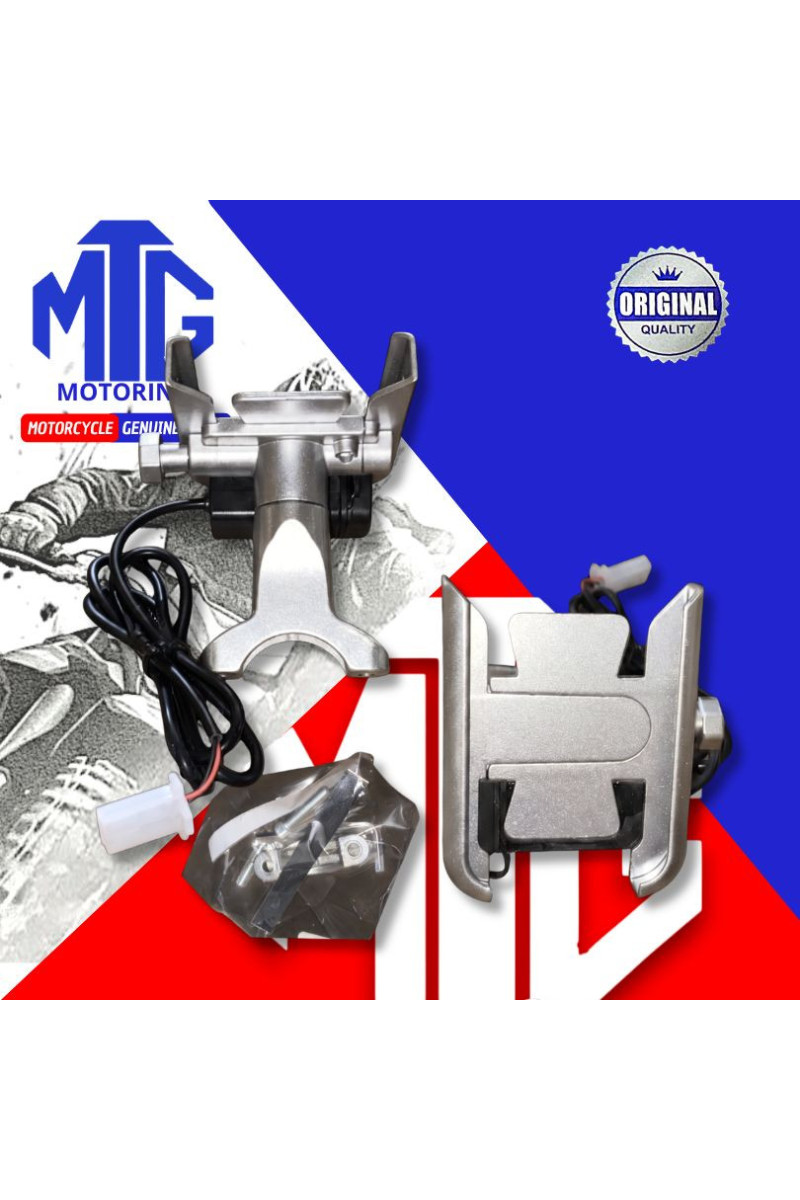HOLDER P/CELULAR ZM-013-02 (METAL) C/USB (MTG)