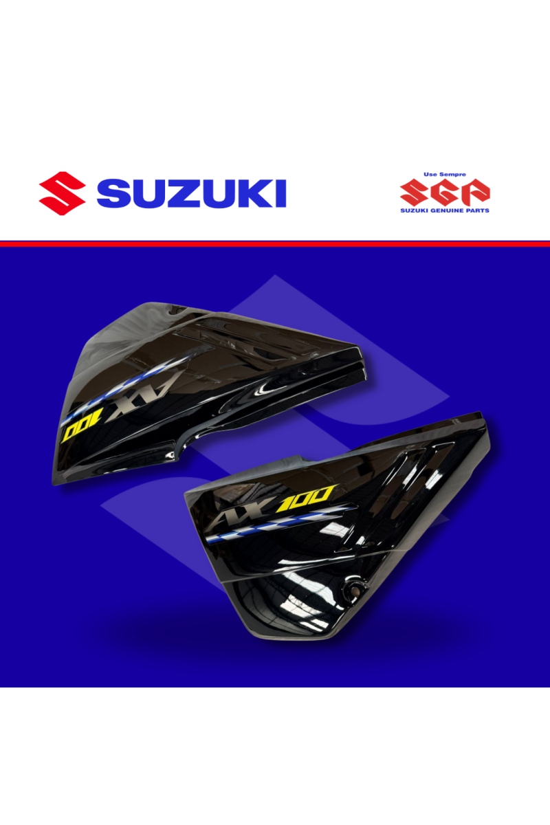 TAPA/COBERTOR LATERAL AX100 2015 NEGRO PAR (SUZ)