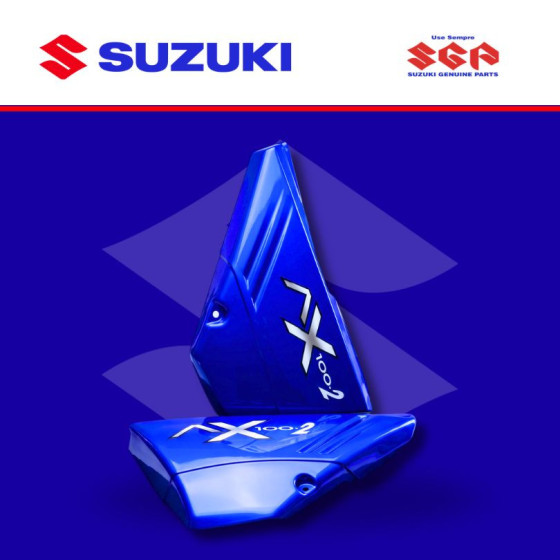 TAPA/COBERTOR LATERAL AX100-2 AZUL (SUZ)