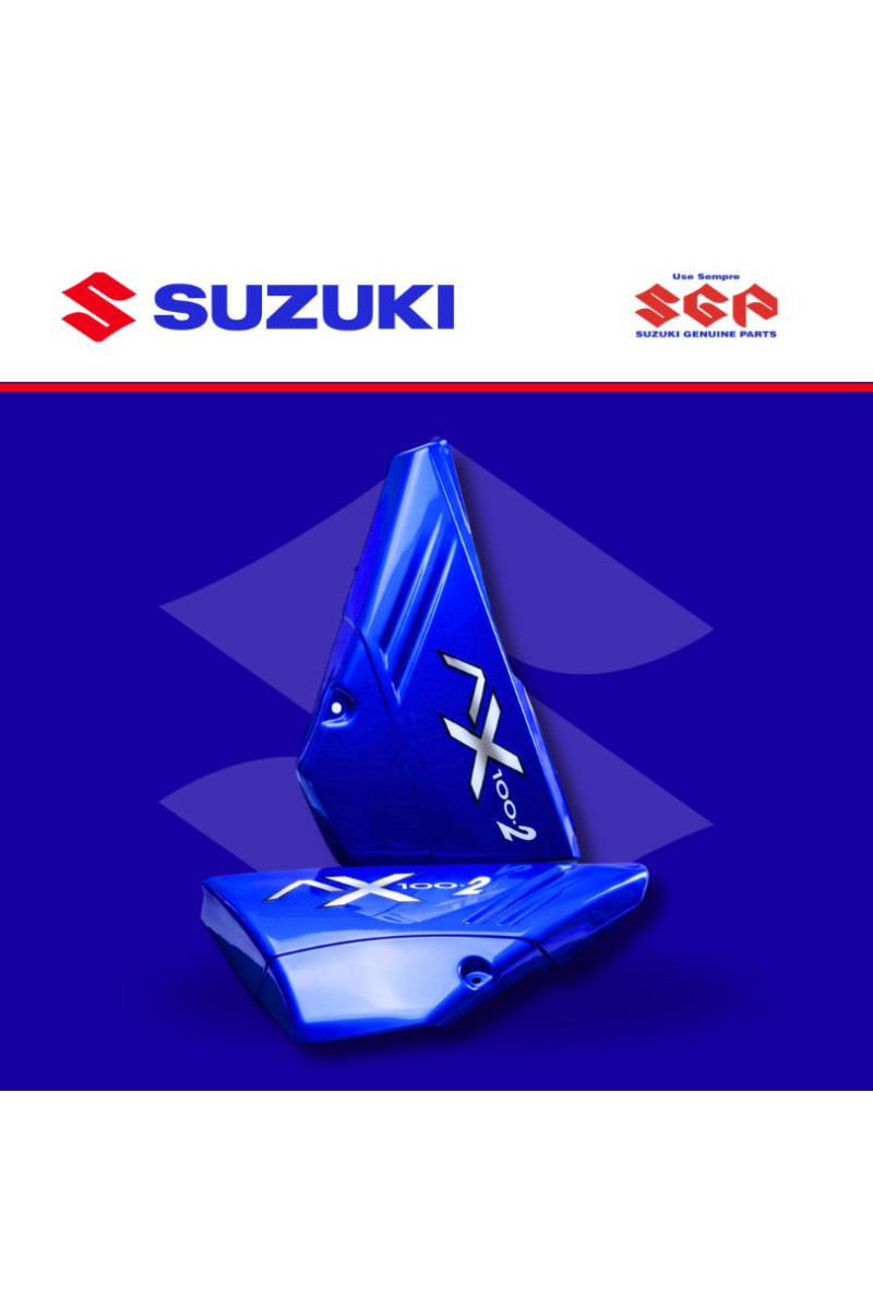 TAPA/COBERTOR LATERAL AX100-2 AZUL (SUZ)