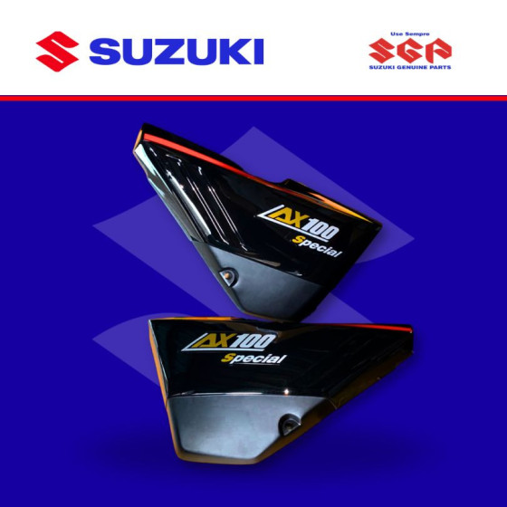 TAPA/COBERTOR LATERAL AX100 ESPECIAL NEGRO (SUZ)