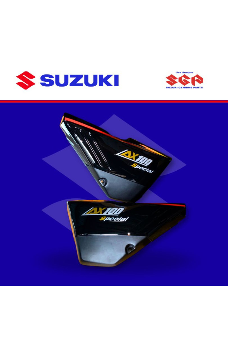 TAPA/COBERTOR LATERAL AX100 ESPECIAL NEGRO (SUZ)