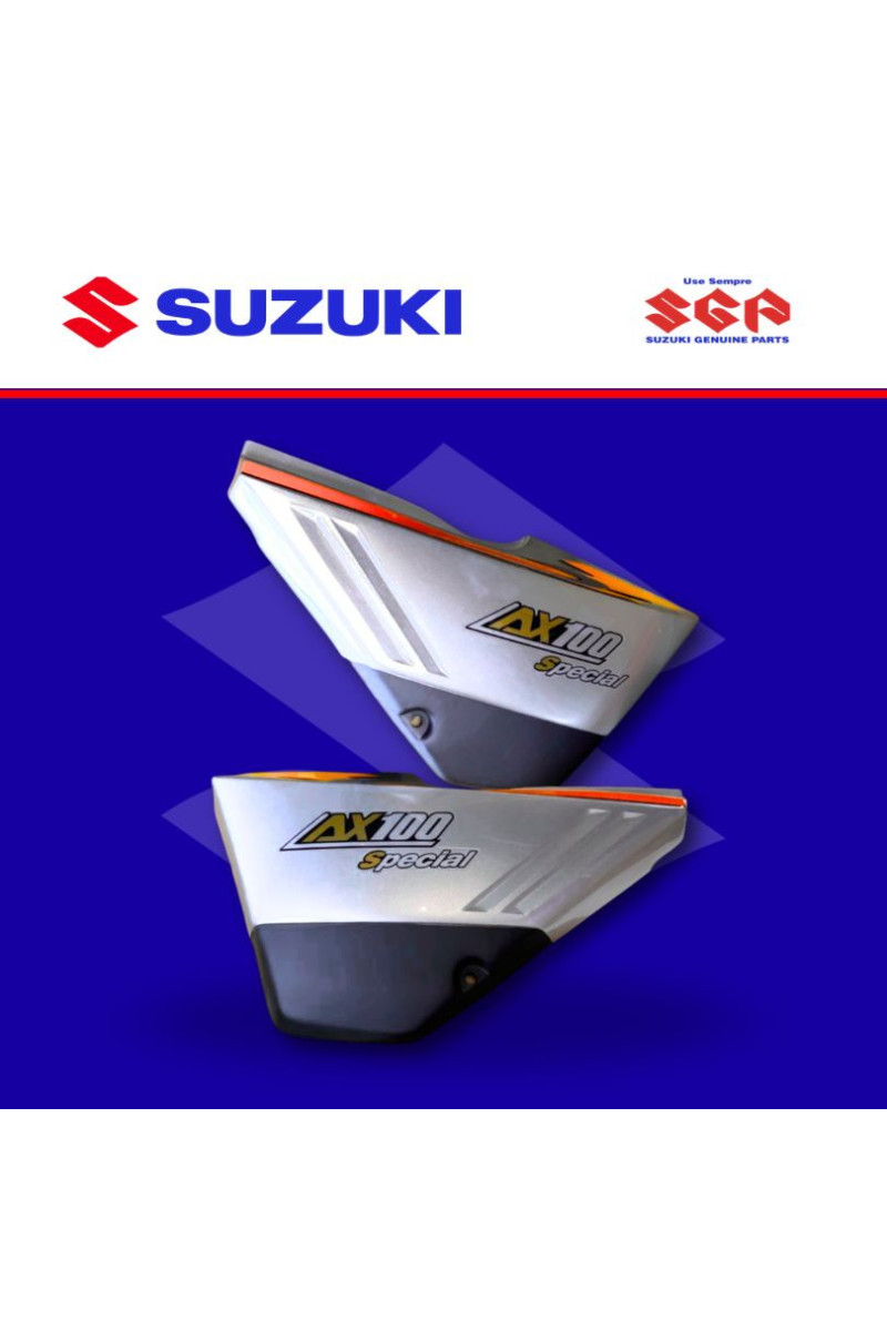 TAPA/COBERTOR LATERAL AX100 ESPECIAL GRIS (SUZ)