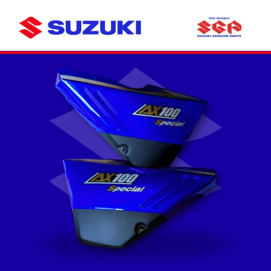 TAPA/COBERTOR LATERAL AX100 ESPECIAL AZUL (SUZ)