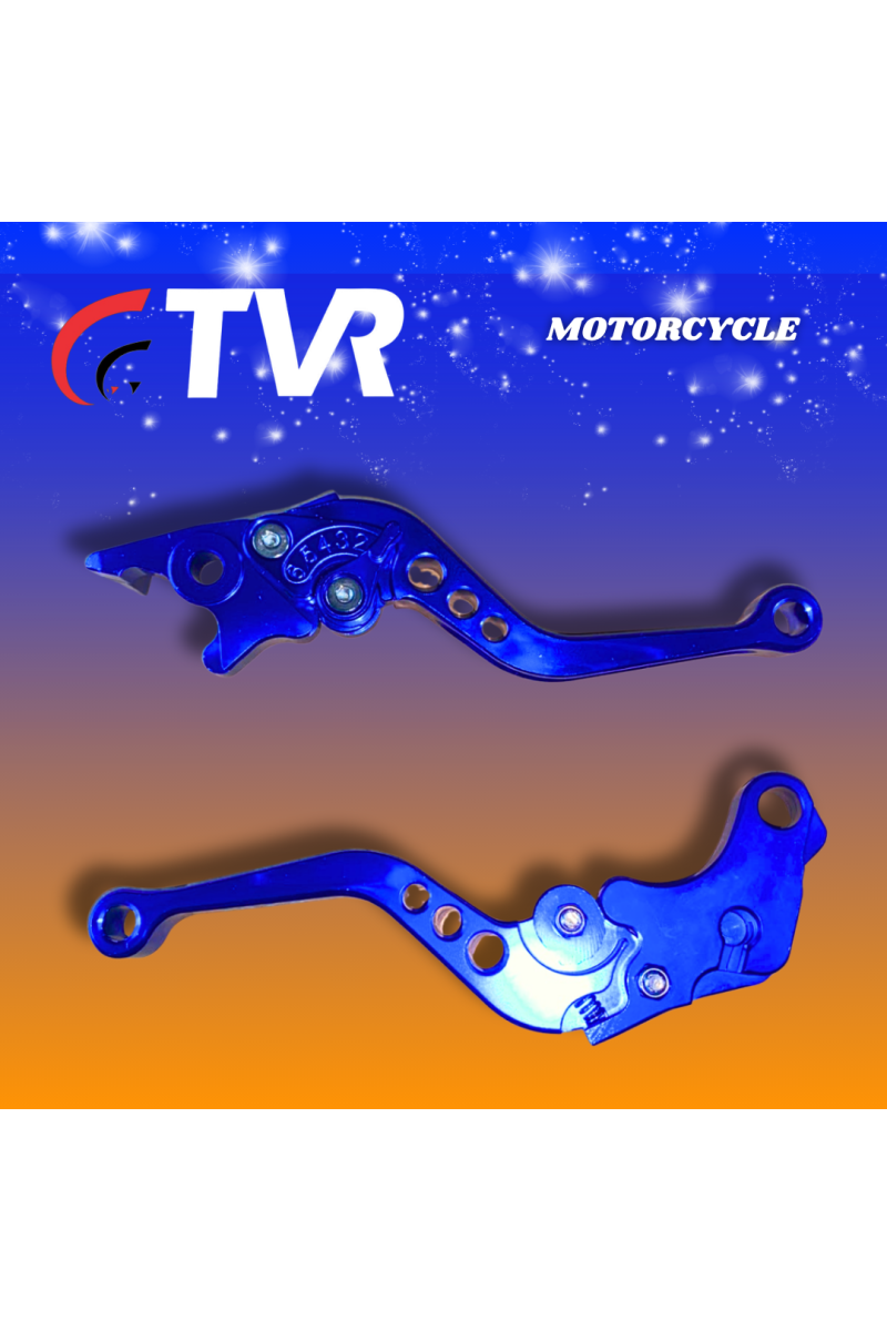 MANILLA FRENO/EMBRAGUE ENDURO/GY200 ALUMINIO AZUL PAR (TVR) (3044-136)