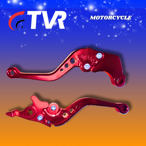 MANILLA FRENO/EMBRAGUE ENDURO/GY200 ALUMINIO ROJO PAR (TVR) (3044-134)