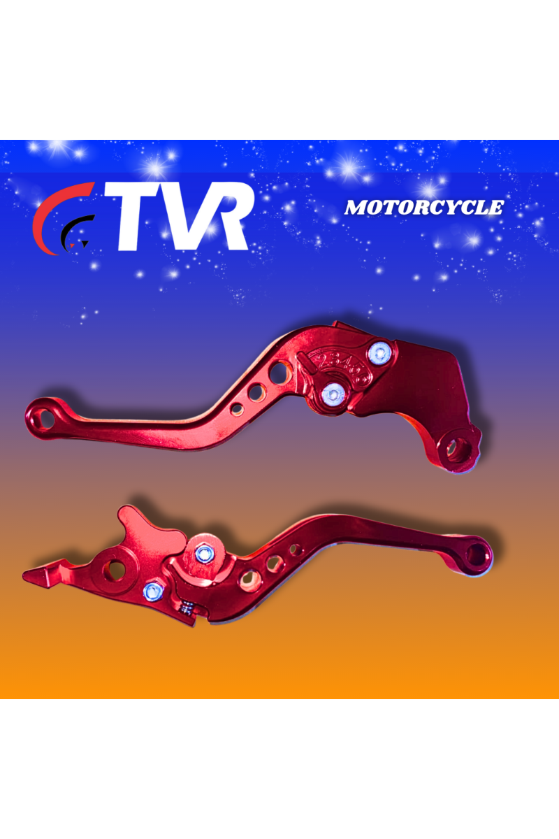 MANILLA FRENO/EMBRAGUE ENDURO/GY200 ALUMINIO ROJO PAR (TVR) (3044-134)