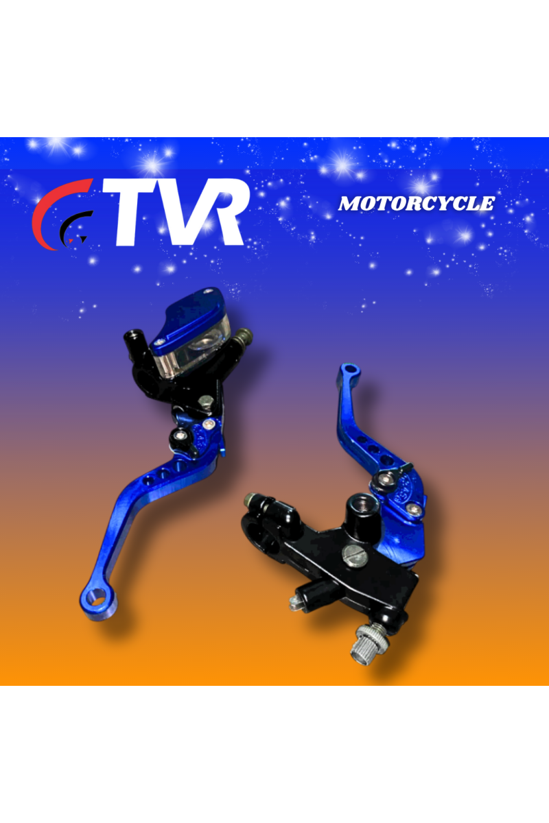 BOMBA FRENO/MANILLA EMBRAGUE ENDURO/GY200 ALUMINIO AZUL PAR (TVR) (3052-201)