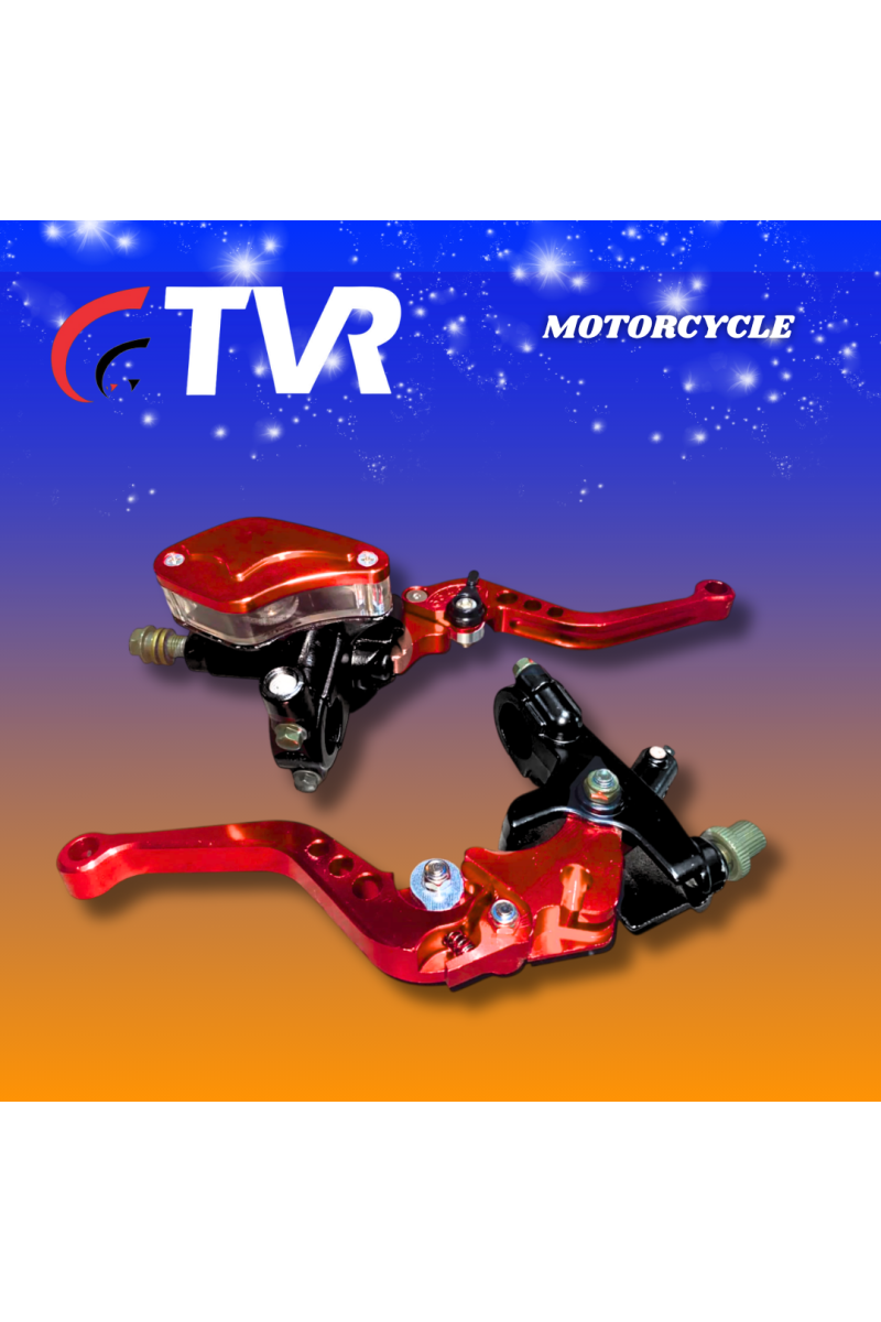 BOMBA FRENO/MANILLA EMBRAGUE ENDURO/GY200 ALUMINIO ROJO PAR (TVR) (3052-200)