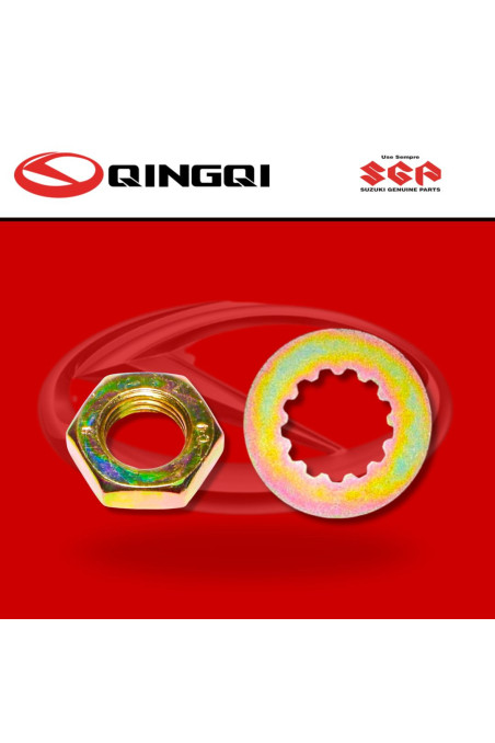 TUERCA C/LAINA PIÑON MOTRIZ QINGQI200 (SUZ)
