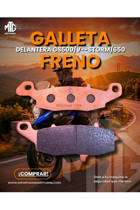 GALLETA FRENO DELANT. IZQ. F-048 GS500/V--STORM/650 PAR (MTG)