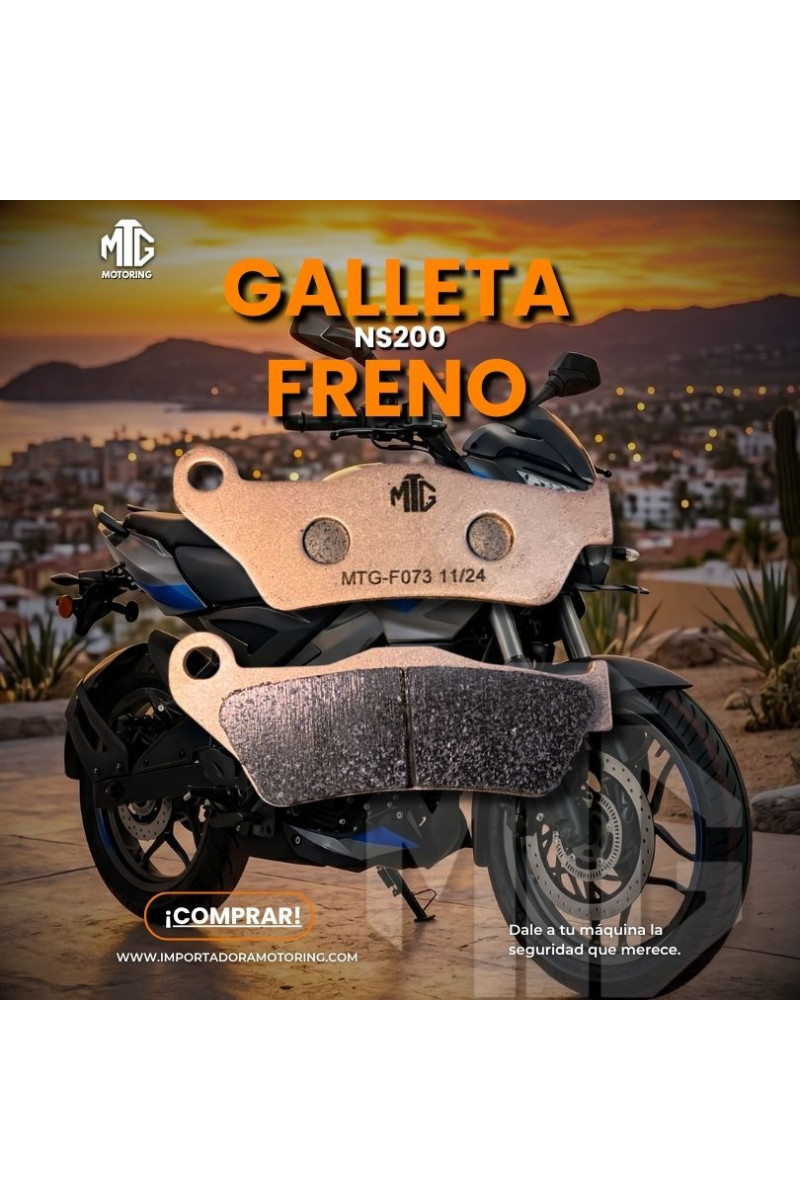 GALLETA FRENO F-073 KTM/LS135/NS200 HUSQVARNA 701 PAR (MTG)