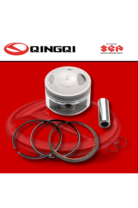 KIT PISTON QINGQI200 (0.25) (SUZ)