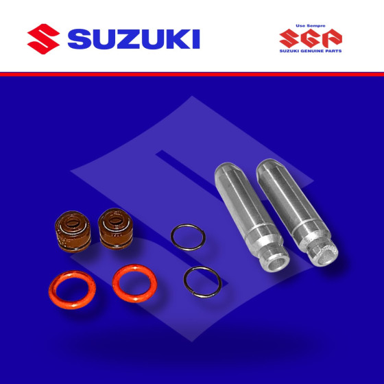KIT GUIA VALVULA GN125 C/CAUCHO-ORING PAR (SUZ)