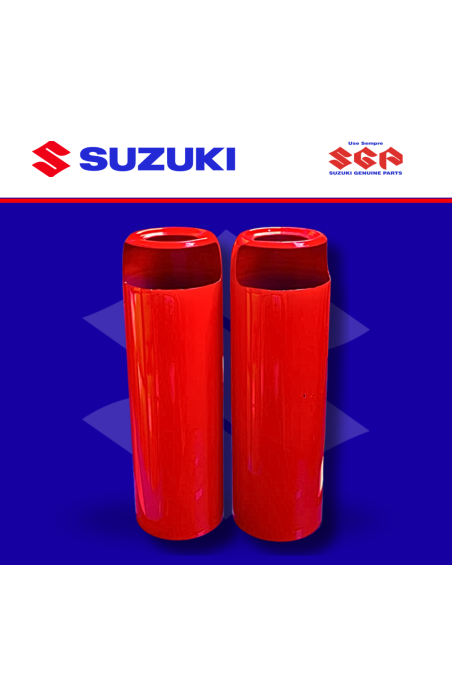 TUBO BARRA AX100 ROJO ACABADO PAR (SUZ)