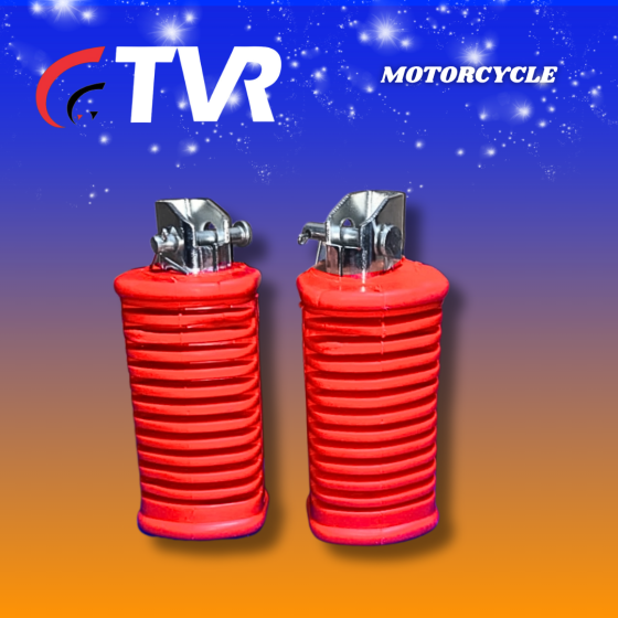 CAUCHO ESTRIBO DELANT. GN125 ROJO PAR (TVR) (3393-120)