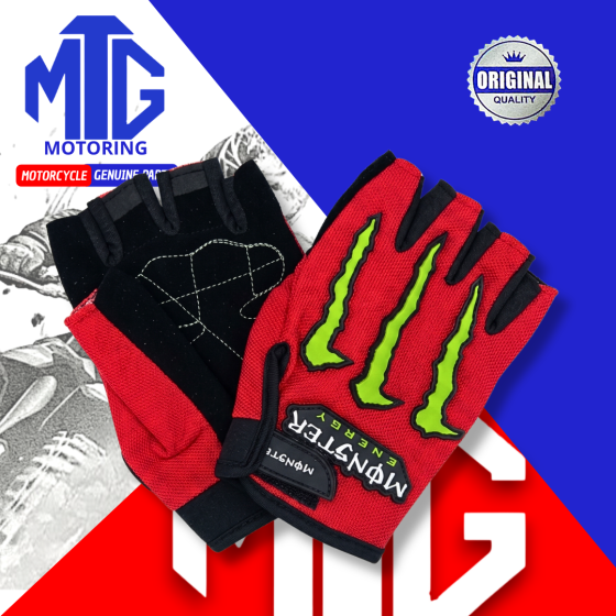 GUANTES CORTO MONSTER MG-03B AZUL/NEGRO/ROJO/VERDE T./M-L-XL-XXL (MTG)
