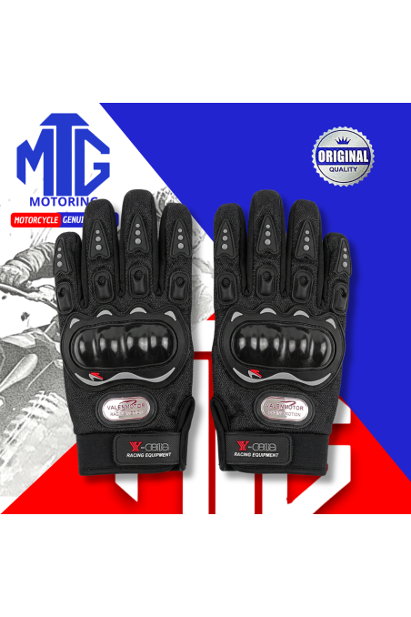 GUANTES C/PROTECCION Y008-3 RACING EQUIPMENT C/NEGRO TALLA L/XL (MTG)
