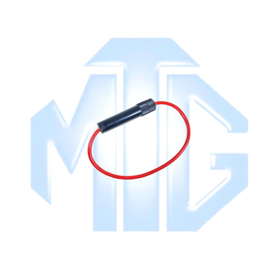 PORTA FUSIBLE VIDRIO TUBO NEGRO CLASE A (MTG)