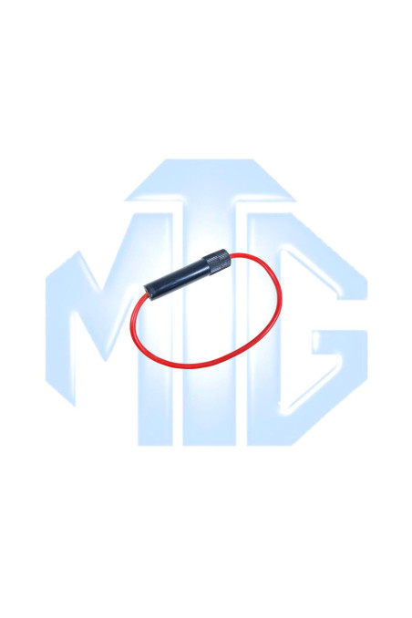 PORTA FUSIBLE VIDRIO TUBO NEGRO CLASE A (MTG)