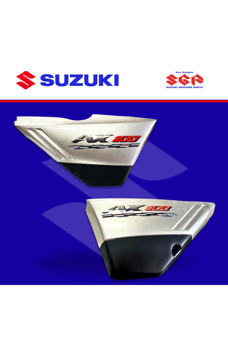 TAPA/COBERTOR LATERAL AX100 2015 GRIS PAR (SUZ)
