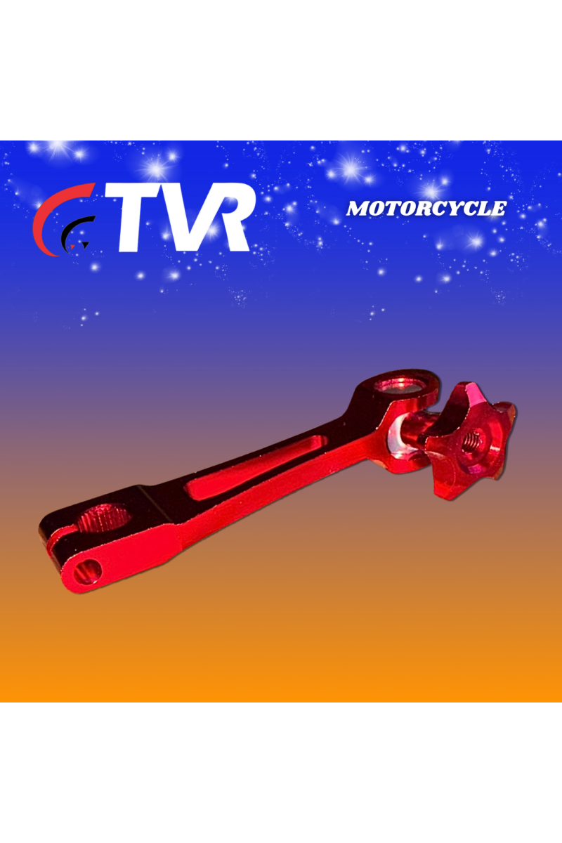 BRAZO FRENO ALUMINIO GN125/CG125 ROJO (TVR) (4142-101)